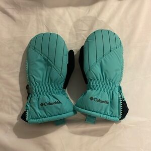 Toddler Columbia teal snow mittens